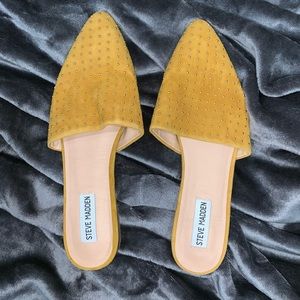 STEVE MADDEN STUDDED MULES SHOES
